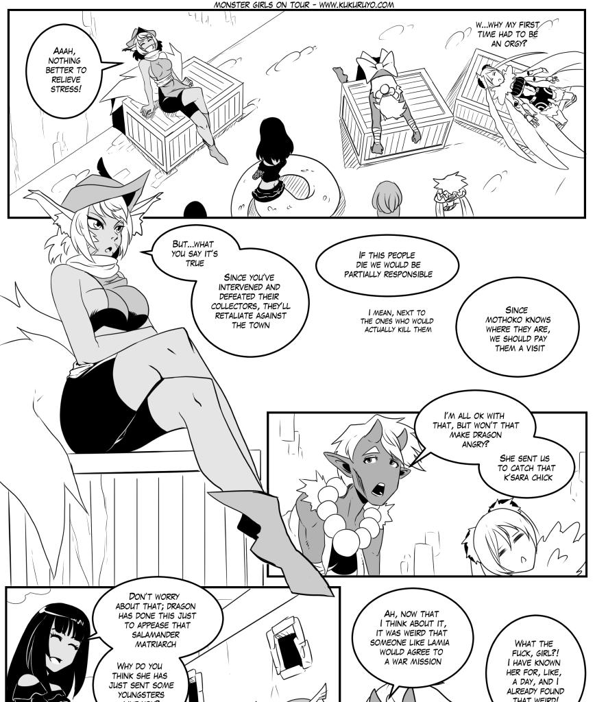 Monster girls on tour - Episode 203, Page 1: Page 203